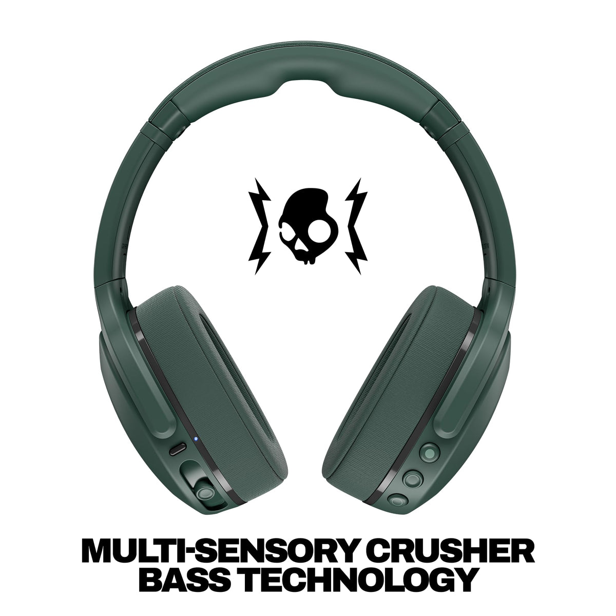 Skullcandy Crusher 540 Active Wireless Sensory Bass Headphones - Forest