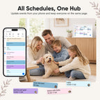Digital Calendar 15.6" Smart Calendar&Chore Chart, 1080P Interactive Touchscreen Electronic Calendar for Family Schedules, 64GB Digital Picture Frame WiFi, Wall Mountable, AiMOR APP-White