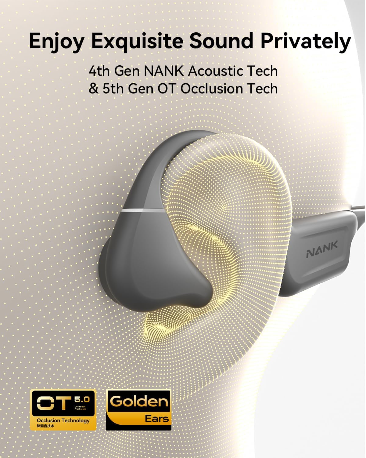 Bone Conduction Headphones NANK Runner Diver2 Pro, Swimming Headphones IP69