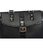 JKM and Company Alligator Compatible With Computer iPad, Laptop Tablet Rolling Tote Bag Briefcase Carryall Bag