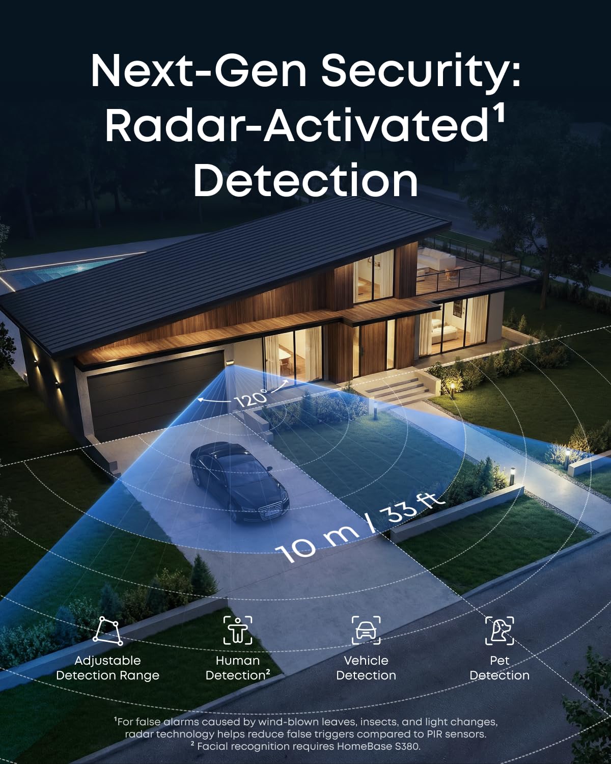 eufy Security Wall Light Cam S4, 4K Ultra HD, Solar Security Camera