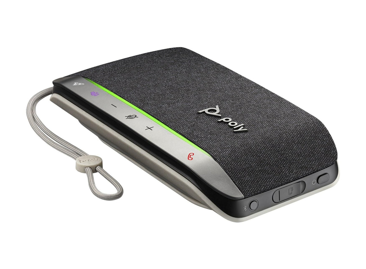 Poly - Sync 20+ Bluetooth Speakerphone (Plantronics) - Personal Portable Speakerphone - USB-C Bluetooth Adapter - Connect to Your PC/Mac/Cell Phone - Works with Teams (Certified), Zoom & More