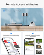 ZOSI 3K Lite 16CH Security Camera System, 16 X Dome 2MP Cameras, 4TB HDD