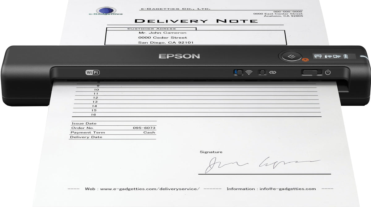 EPSON Workforce ES-60W Wireless Portable Document Scanner