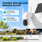LIWAN Cellular Security Camera Outdoor 2 Pack, 4G and Wi-Fi Dual Mode, 4MP