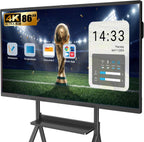 55″ Smart Board, 4K UHD Touchscreen Display Electronic Whiteboard,Android 14 Built in Ultra High Definition Camera Open App Ecosystem, Interactive Whiteboard for for Business Office Classroom Home