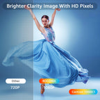5G WiFi Bluetooth Native 1080 Projector, Full HD Movie Projector, 300" Display Support 4k Home Theater, Compatible with iOS/Android/XBox/PS4/TV Stick/HDMI/USB (White)