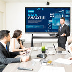 Smart Board | 75" Interactive Whiteboard | 4K UHD | Android 14 | 8+128GB | Digital Whiteboard, Electronic White Board for Classroom Home Office | Wall Mount Included