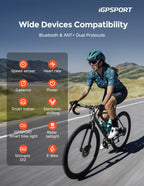 iGPSPORT BSC300T Wireless Bike Computer GPS, Touchscreen Offline MAP Navigation Off Course Warning Compatible with Insta 360, for Ebike Road Bike MTB