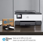 HP OfficeJet Pro 8025 All-in-One Wireless Printer, with Smart Tasks for Home Office Productivity, 1KR57A (Renewed)
