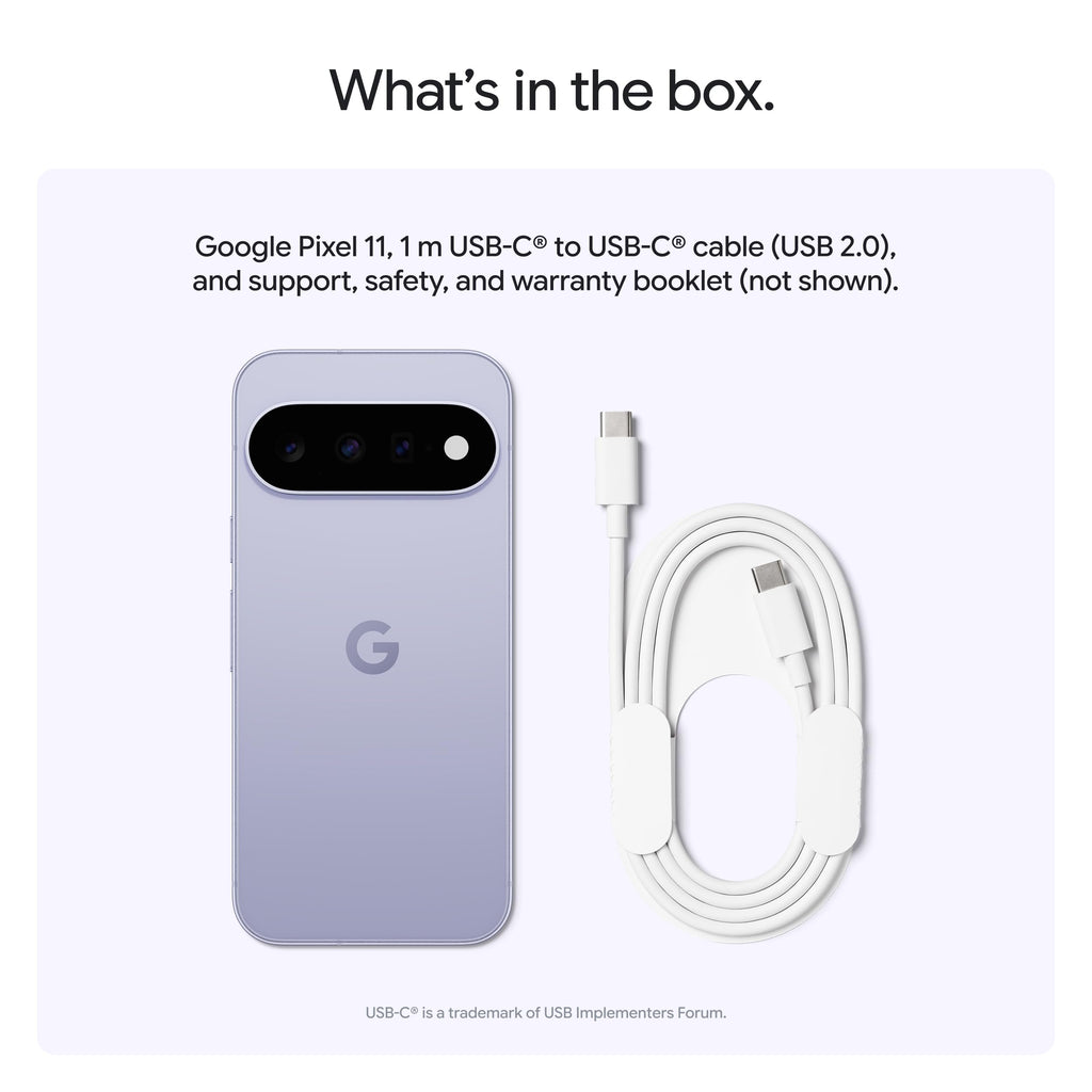 Google Pixel 11 - Unlocked Smartphone, Gemini - 256 GB - Obsidian