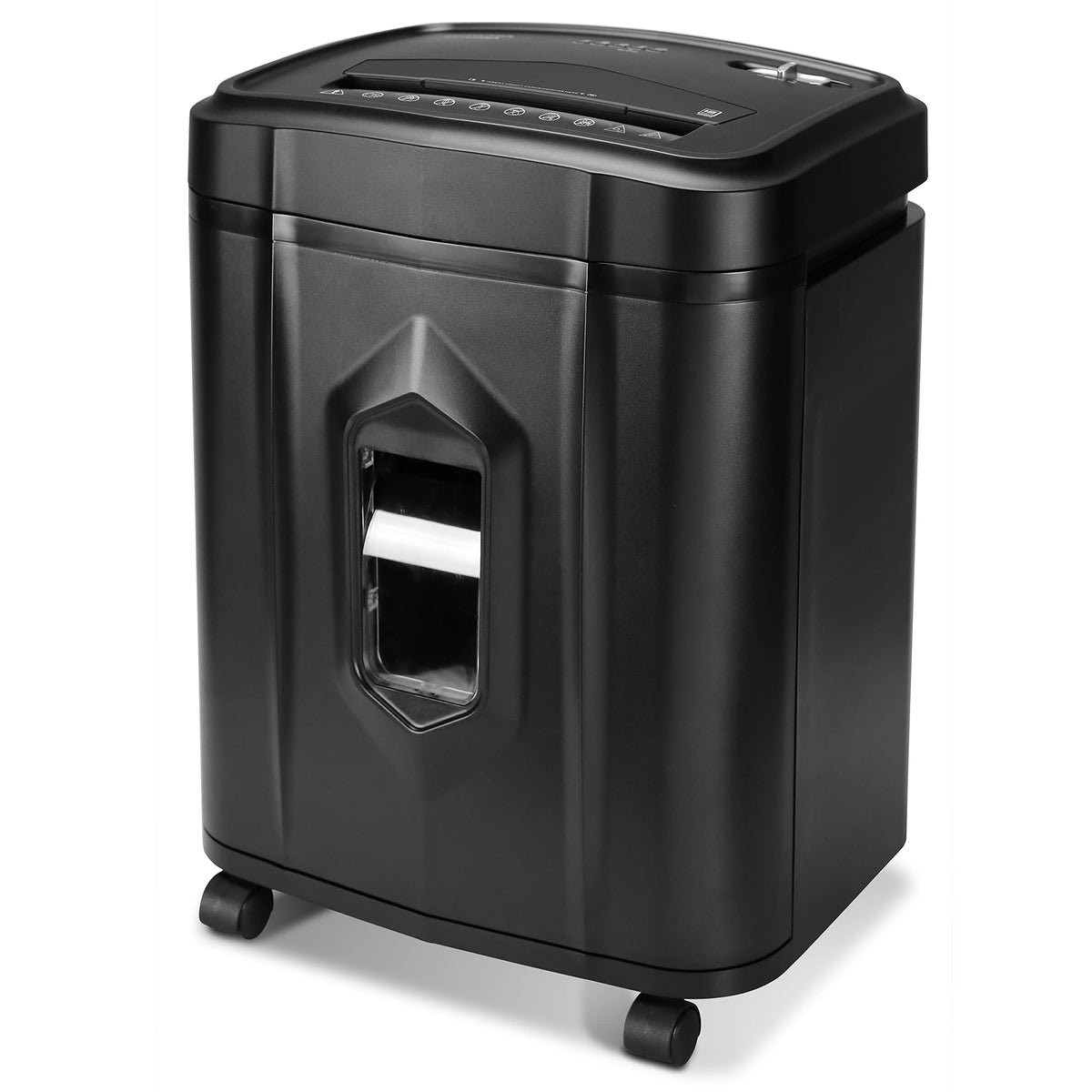 Aurora Professional Grade 120-Sheet Auto Feed Micro-Cut Paper and Credit Card Shredder with 5 Gallon Pullout Basket / 30 Minutes/Security Level P-4 (White/Black)