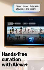 Amazon Ember Artline 55" with Fire TV (newest model), 4K Ultra HD QLED smart TV with free art and photos, anti-glare display, custom frames, Dolby Vision, find shows faster with Alexa+ - No Frame