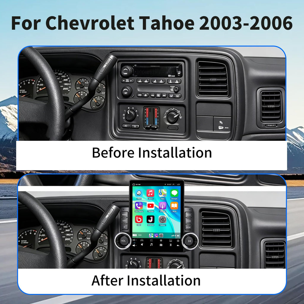 Car Stereo Radio for Chevrolet Tahoe 2003-2006 with Carplay/Android Auto
