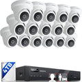 ONWOTE 16 Channel Security Camera System, 6K NVR,16x 4K 8MP PoE IP Cameras