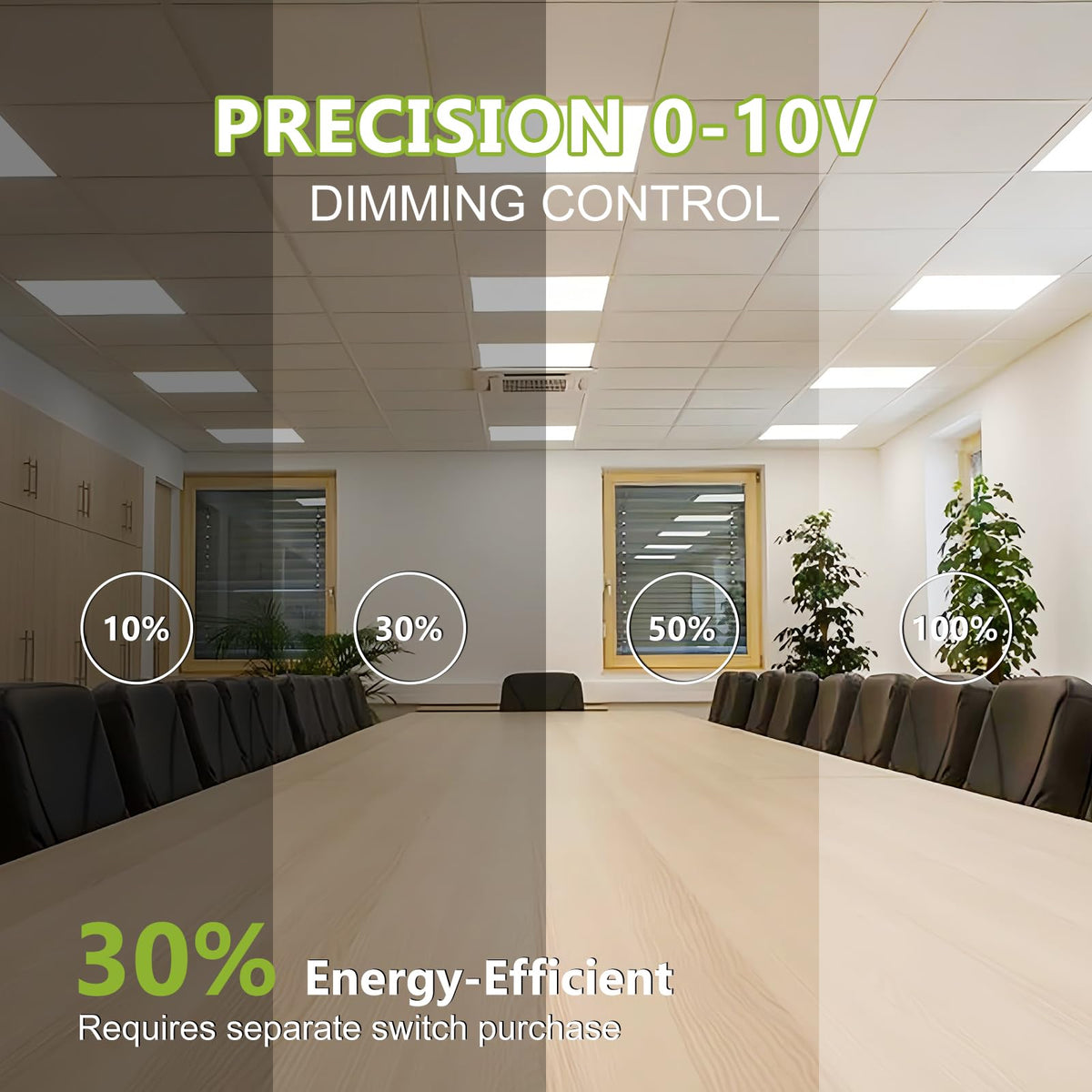 YXL 6 Pack 1x4 LED Flat Panel Light Office Light, 5200LM, 5CCT LED Drop Ceiling Light Fixture, 40W/35W/30W/25W/20W Selectable,6500K/5000K/4000K/3500K/3000K,Dimmable 0-10V,ETL