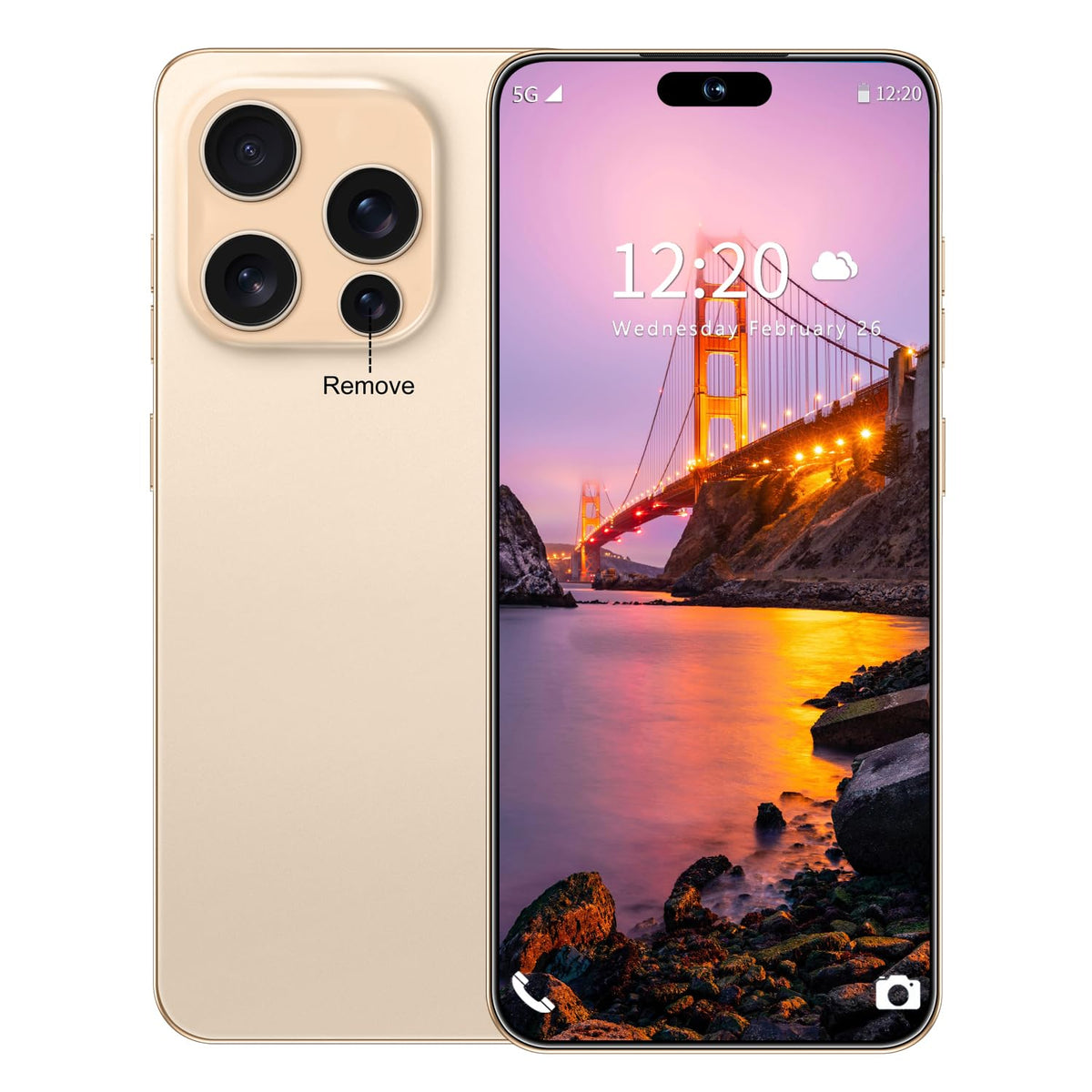 Huness I16 PM 16+1TB Smartphone Unlocked Cell Phone,6.99" HD Screen Unlocked Phones,Battery 7000mAh Android 14,Face ID/Fingerprint Button unlock/Photos/5G/Dual SIM/GPS (Pink)