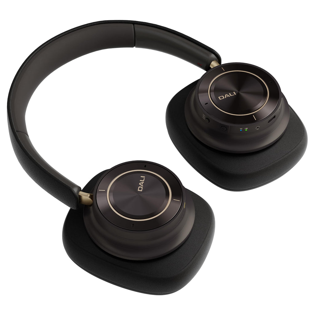 DALI IO-12 Wireless Noise Cancelling Leather Headphones - Dark Chocolate