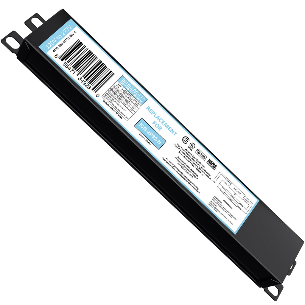 10 Pack 4 Lamp T8 Ballast, Replacement for ICN-4P32-N or SC