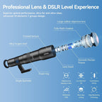 APEXEL 50x High-Definition Telephoto Lens for iPhone & Android – for Wildlife, Moon, Landscapes & Target Viewing – Includes Universal Phone Clip & Tripod