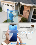 Wired Security Camera System, CCTV DVR with 512GB HDD, 8X 1080P Cam