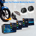 6.25" Motorcycle Carplay with HD Waterproof Touchscreen, Android Auto, TPMS, GPS Navigation System, Dash Cam, Remote Control, Loop Recording, Support Siri, Bluetooth, Inclued 128G SD Card