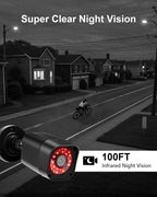 Wired Security Camera System, CCTV DVR with 512GB HDD, 8X 1080P Cam