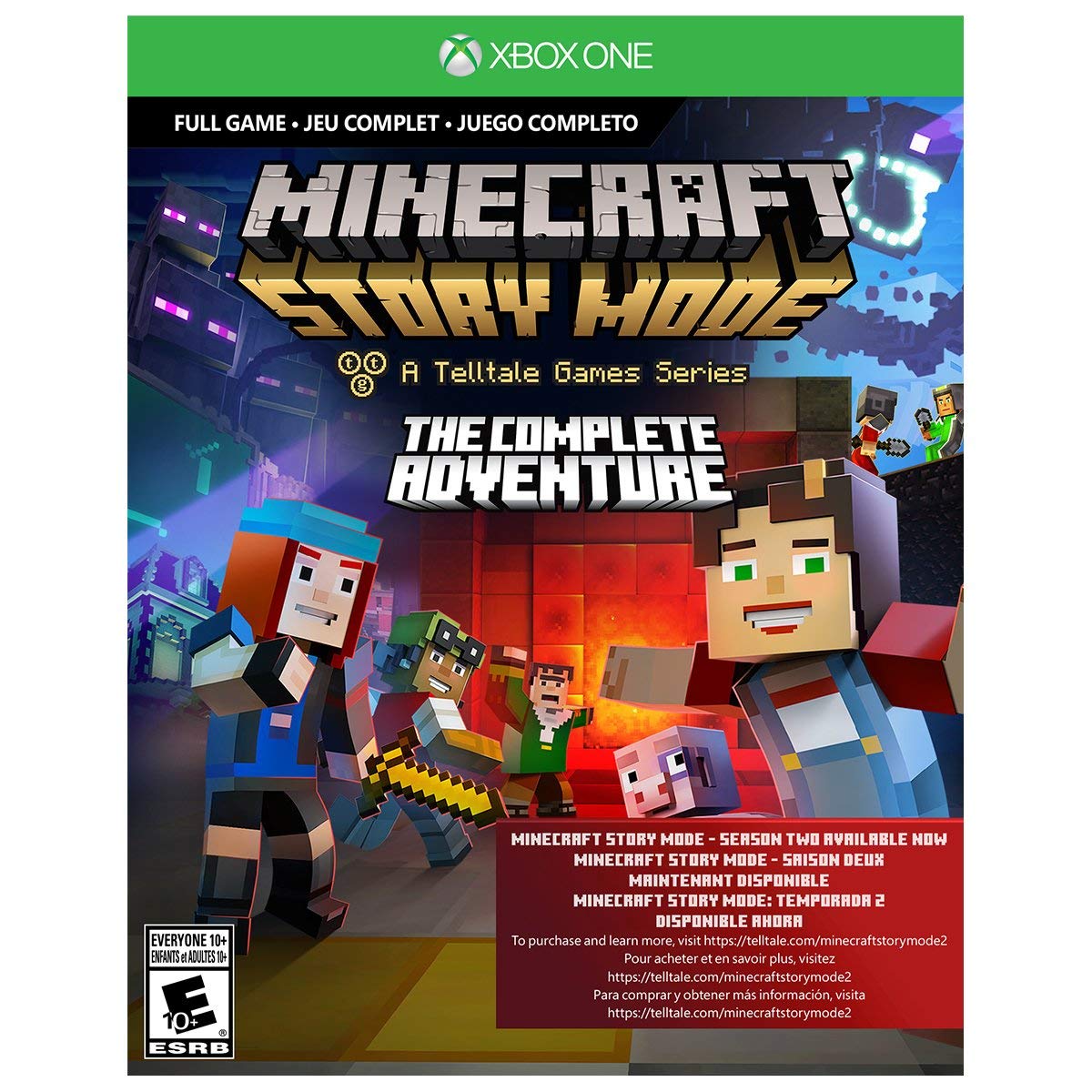 Xbox One S 500GB Console - Minecraft Complete Adventure Bundle [Discontinued] (Renewed)