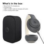 Beats Studio Pro Premium Wireless Over-Ear Headphones- Up to 40-Hour Battery Life, Active Noise Cancelling, Great for Travel & Commuting, Apple & Android Compatible - Exclusive Sand Gray