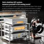 FIIO Class A Desktop Class A Headphone Amplifier, 4000mW+4000mW Balanced Output, Fully Balanced Circuit, 5-Level Gain, Bass & Treble Control