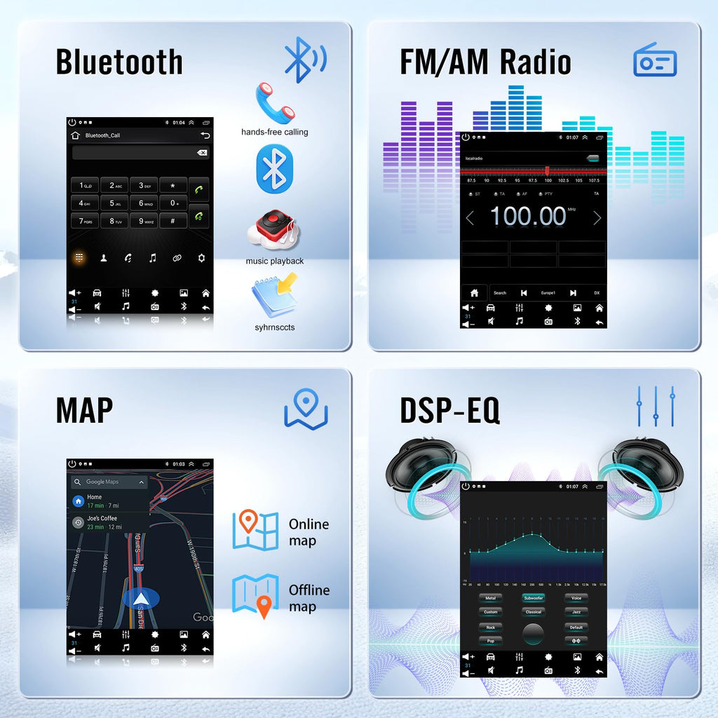 9.7'' Car Radio for GMC Sierra 2007-2018 with Carplay Android Auto