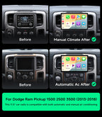 Car Radio for Dodge Ram 1500 2500 3500 2013-2018, CarPlay Android Auto