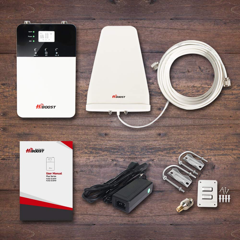 HiBoost 4K Plus Cell Phone Signal Booster for up to 4,000 sq ft Indoor Coverage - Improves Reception on Phones, Tablets & Hotspots - Easy to Install for Home & Office