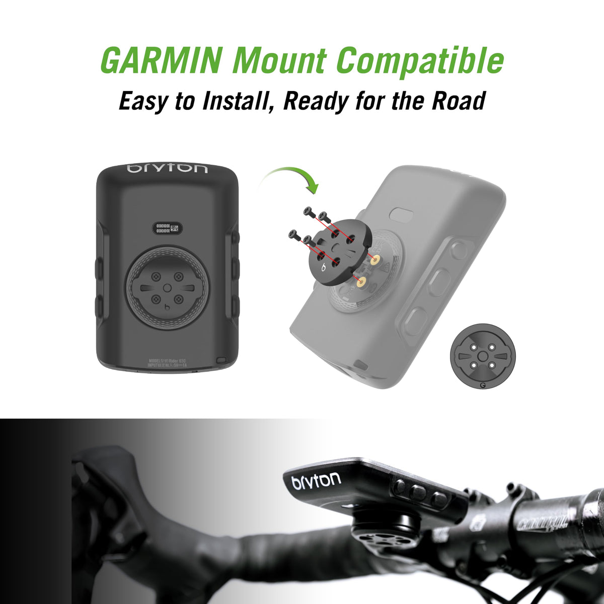 Bryton Rider 650 Sensor Bundle 2.8 Inch Color LCD Touchscreen GPS Bike/Cycling Computer, Preloaded USA Map, Compatible with Bike Radar, 33hrs Long Battery Life, Navigation Waterproof