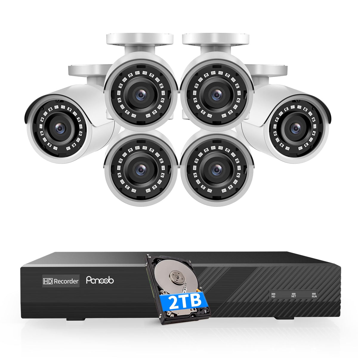 16 Camera Security System for Business with 4TB HDD, PB37F1616-5M