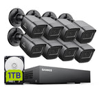 SANNCE 1080P Wired Security Camera System -DVR with 4PCS Cameras, 1TB HDD