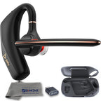 Poly Voyager Legend 50 UC Bluetooth Headset, Charging Case, AI-Powered Noise Cancellation, 4Mic WindSmart Tech, 10-Hr Battery, 98 ft Wireless Range, Multipoint Connectivity, Voice Assistant, GTW Cloth