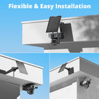 Dragon Touch 4G Cellular Security Camera, 4K Solar Camera Wireless Outdoor, 3 Lens Bullet-PTZ Cam, 360° View, 10X Optical Zoom, AI Track, Color Night Vision, 12000/9W Battery, 64GB Card Included