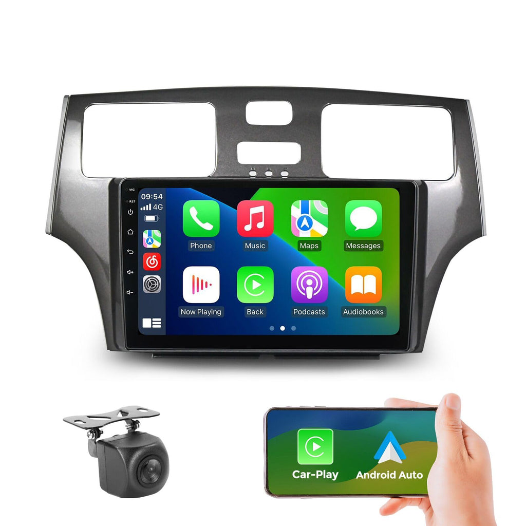 Car Stereo for Lexus ES300 ES330, 8Core Android 14 Radio Player 9" QLED Touch Screen GPS Navigation for Lexus ES250 ES300 ES330 XV30 2001 2002 2003 2004 2005 2006 Car-Play & Android Auto Head Unit