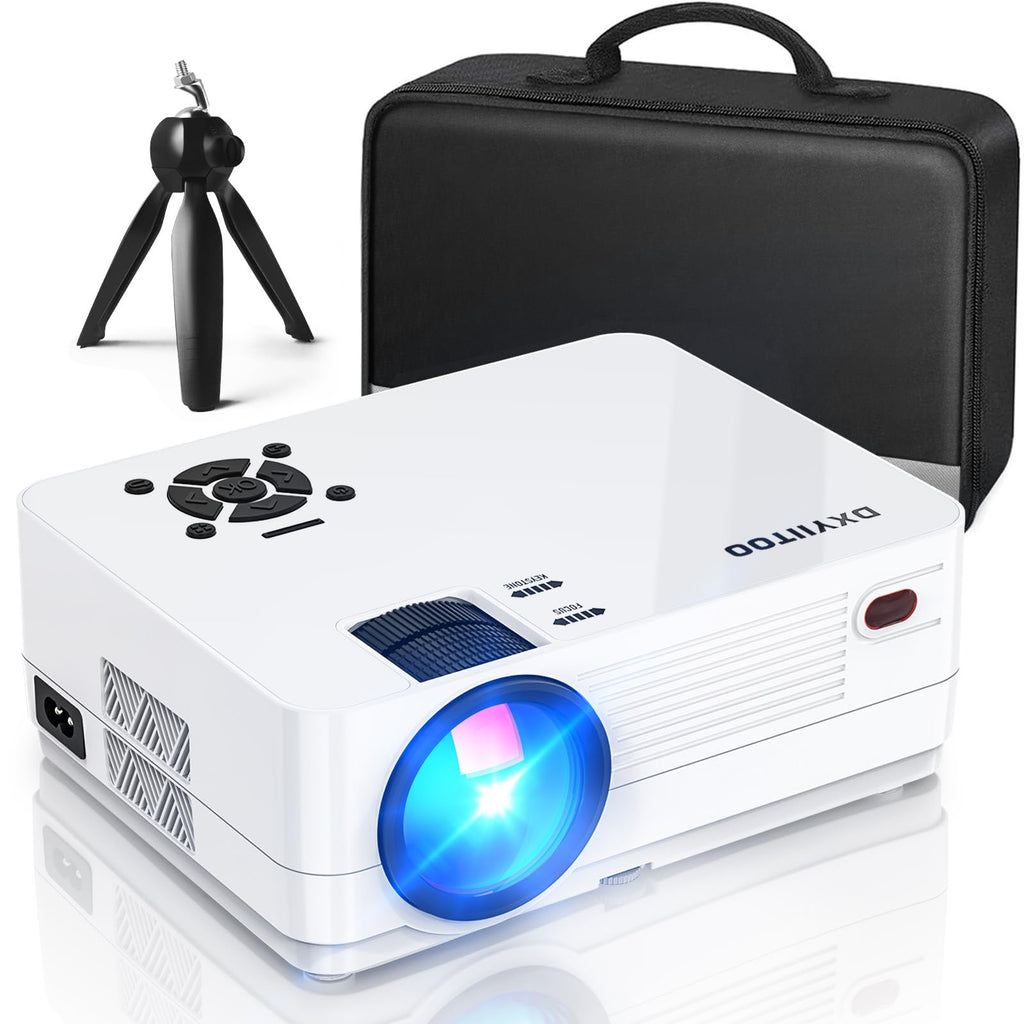 Native 1080P Projector with WiFi 6 and Two-Way Bluetooth, Full HD Video Projector for Outdoor Movies, 300" Display Projector 4k Home Theater, Compatible with iOS/Android/PC/XBox/PS4/TV Stick/HDMI/USB