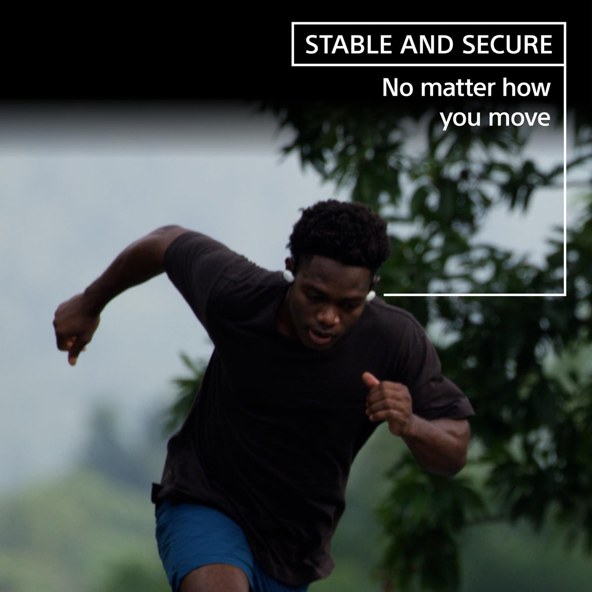 Sony Float Run Open-Ear Bluetooth Wireless Sport Headphones for Running and Exercise with Mic and IPX4 Water Resistance, WIOE610/B