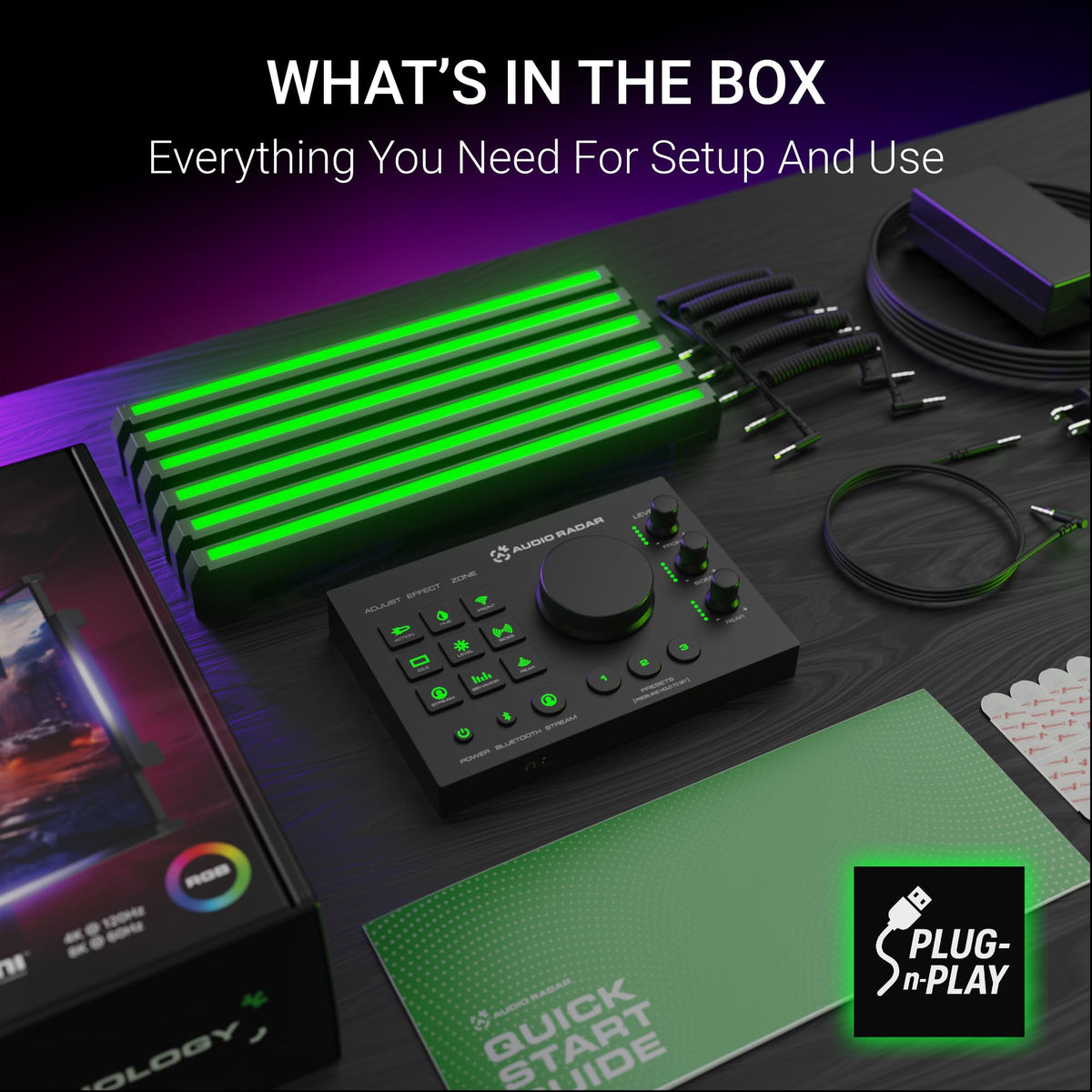 Audio Radar Gaming Light Bars for Deaf and Hard of Hearing Gamers