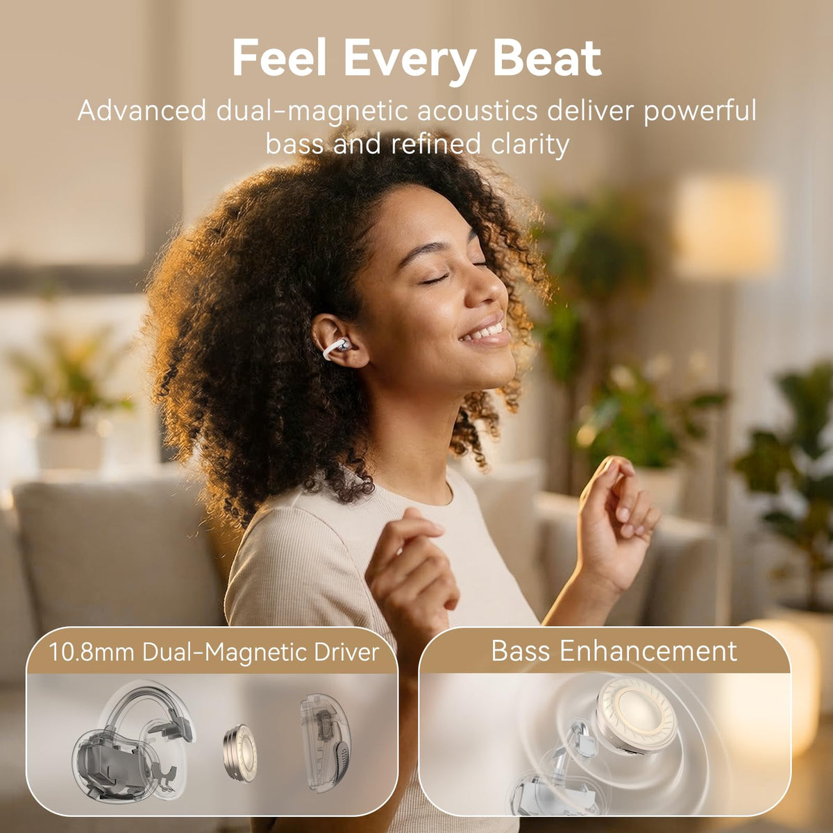 TCL NXTPAPER 70 Pro Phone Bundle with CrystalClip Open Ear Clip-On Earbuds
