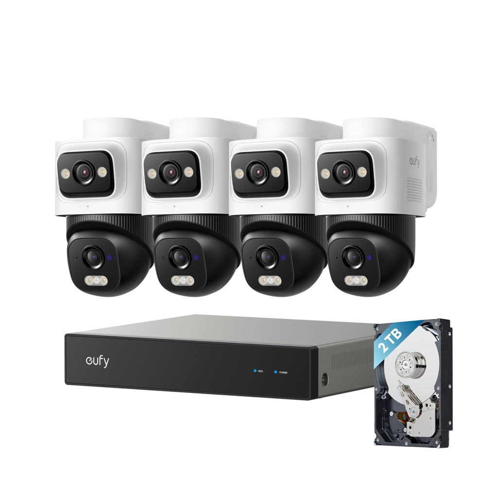 eufy Security 4K PoE Bullet-PTZ Cam E50, Dual-Lens, 360° OmniTrack, Add-On