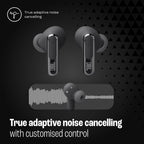 JBL Live Beam 3 - True Wireless Noise-Cancelling Stick-Closed Earbuds, 48Hrs Total Playback, Wireless Charging, 6 Mics for Perfect Calls, Multi-Point Connection, IP55 Waterproof and dustproof (Black)