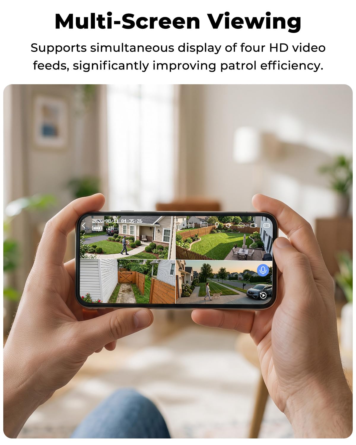 Security Cameras Wireless Outdoor No Monthly Fee, 4 Cam Kit Dual-Lens Solar Security Camera System,128GB Local Storage, IP66, Night Vision,5G&2.4G WiFi 4MP Cameras for Home Security Router Compatible