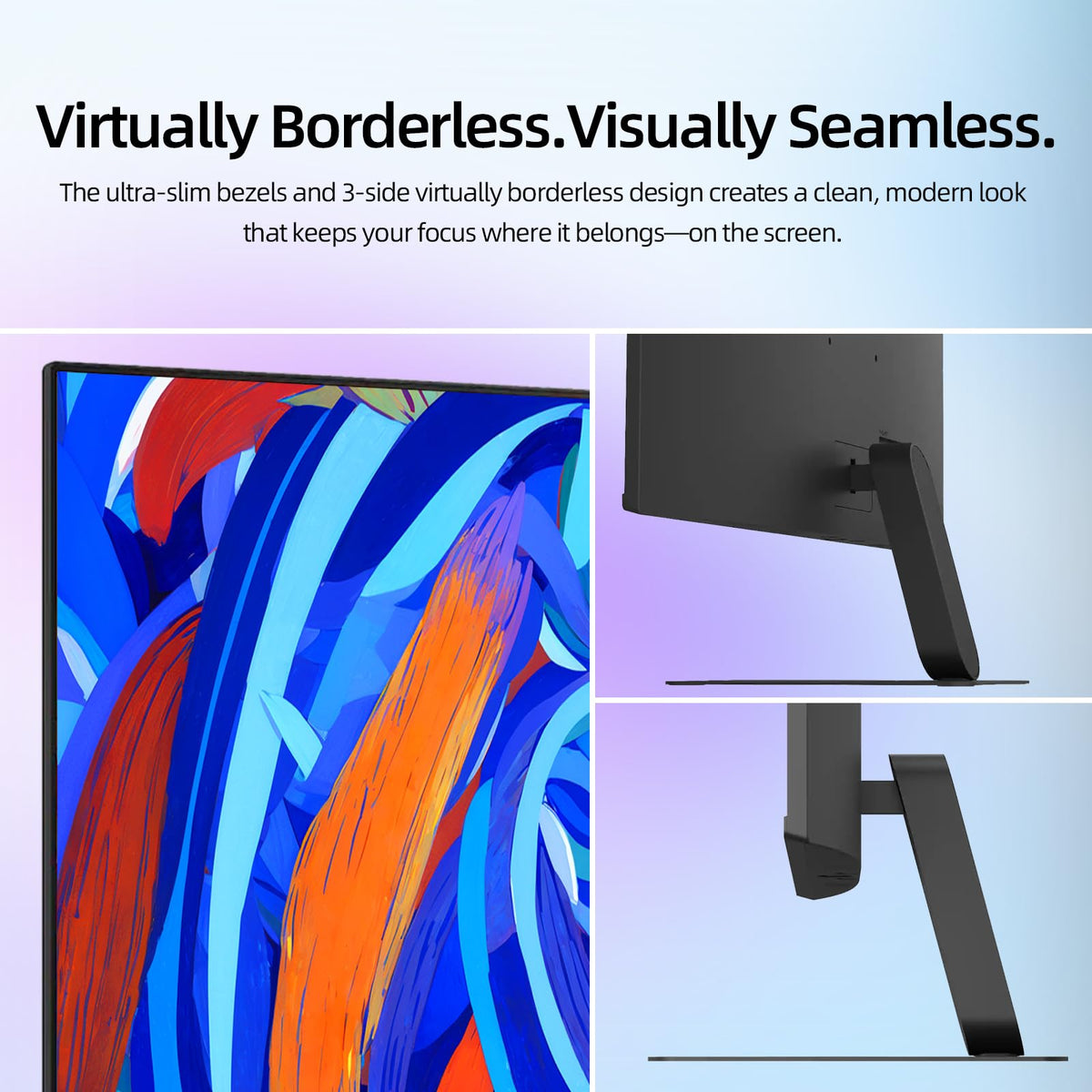 LG 27 Inch IPS Monitor, Full HD (1920 x 1080) Display, 120Hz, 1ms MBR, 99% sRGB, HDR10, WebOS, Tilt Adjustable, HDMI x 1, Borderless Display for Gaming and Office