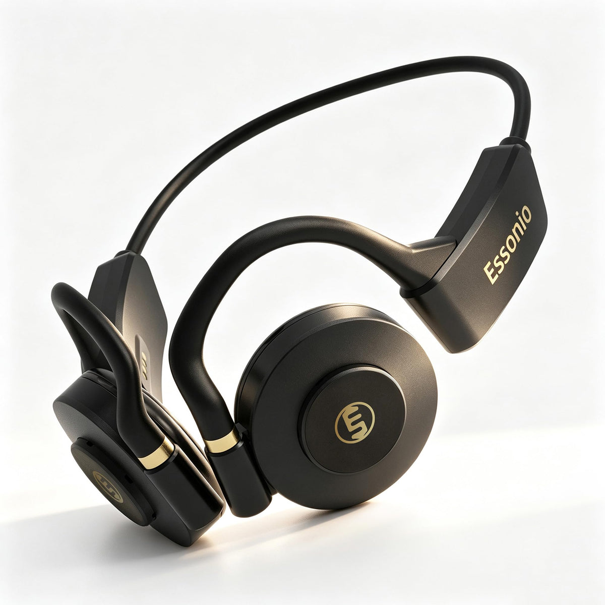 XB1 Open Ear Headphones, 34.8mm Adjustable Bass, 20H Playtime for Daily Use