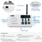Intercoms Wireless for Home 1 Mile Range 22 Channel 100 Digital Code Display Screen, Wireless Intercom System for Home House Business Office, Room to Room Intercom Communication (6 Packs, White)