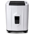 Aurora Professional Grade 120-Sheet Auto Feed Micro-Cut Paper and Credit Card Shredder with 5 Gallon Pullout Basket / 30 Minutes/Security Level P-4 (White/Black)